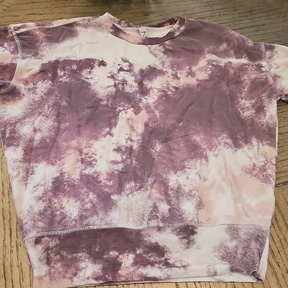 Tie-Dye Purple Sweatshirt Size S Z By Zelle - Picture 7 of 7
